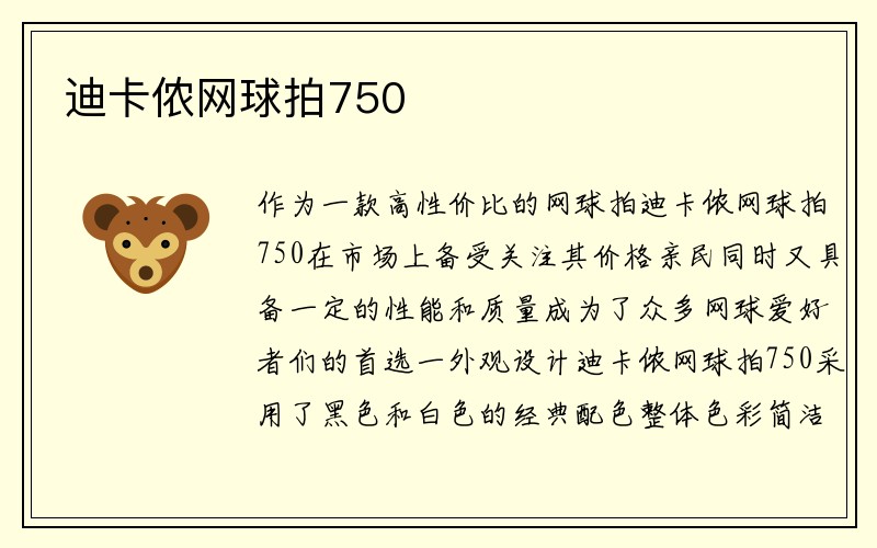 迪卡侬网球拍750